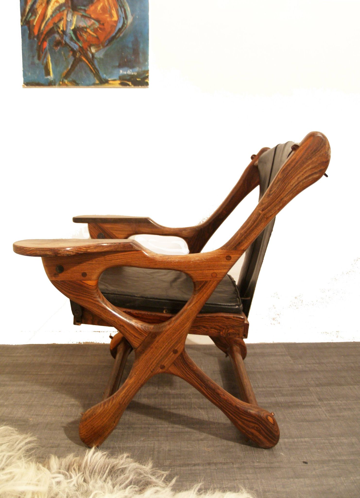 Don Shoemaker sling Winger lounge chair for Senal