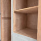Art Deco wardrobe with shelves and drawers, renovated wood.