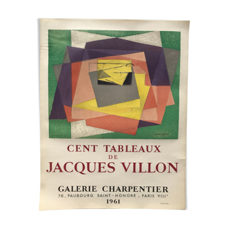 Poster published in lithograph after jacques villon, galerie charpentier, 1961 (mourlot)