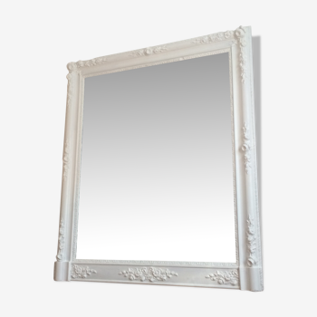 Mirror late 19th century with decoration and mouldings 122x100cm