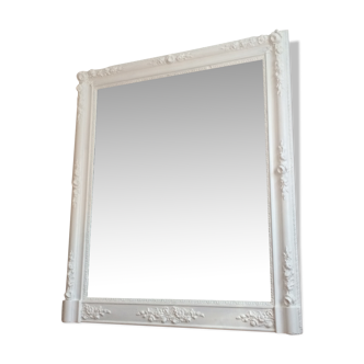 Mirror late 19th century with decoration and mouldings 122x100cm