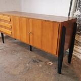Vintage sideboard, walnut veneer