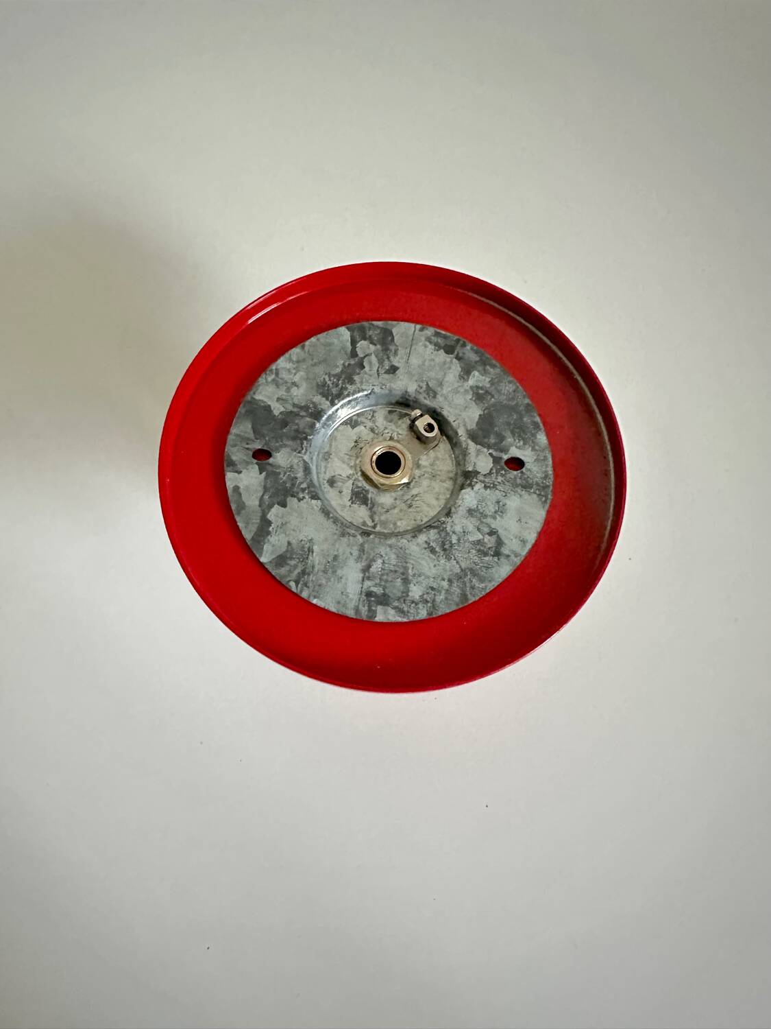 Goro red wall or ceiling light by Sergio Mazza Quattrifolio design