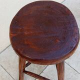 Pair of vintage brutalist high stools