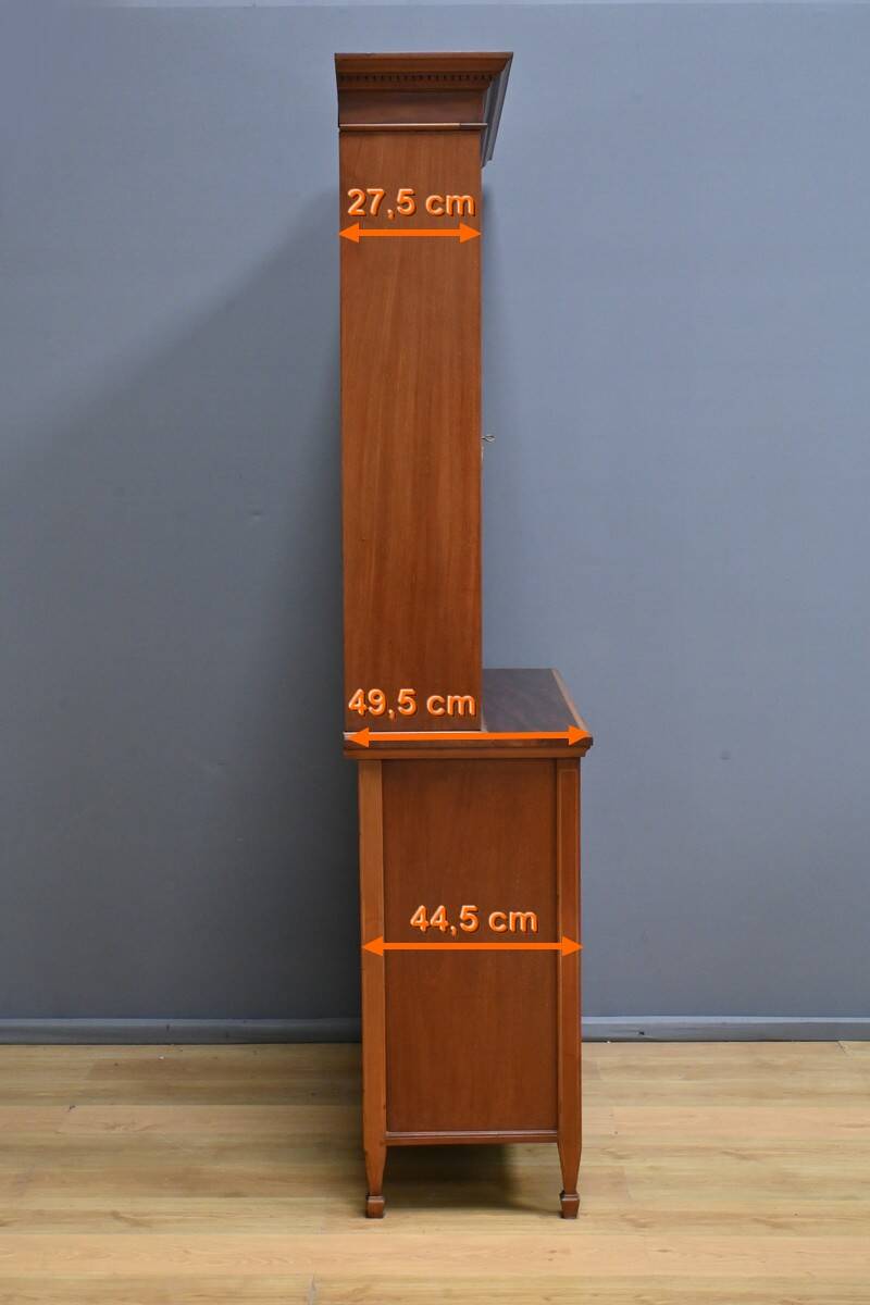 Edwardian Style Mahogany Bookcase, England – Early 20th Century