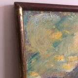 Oil painting on canvas sunset