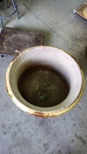 Large glazed terracotta flower pot the Madeleine Anduze