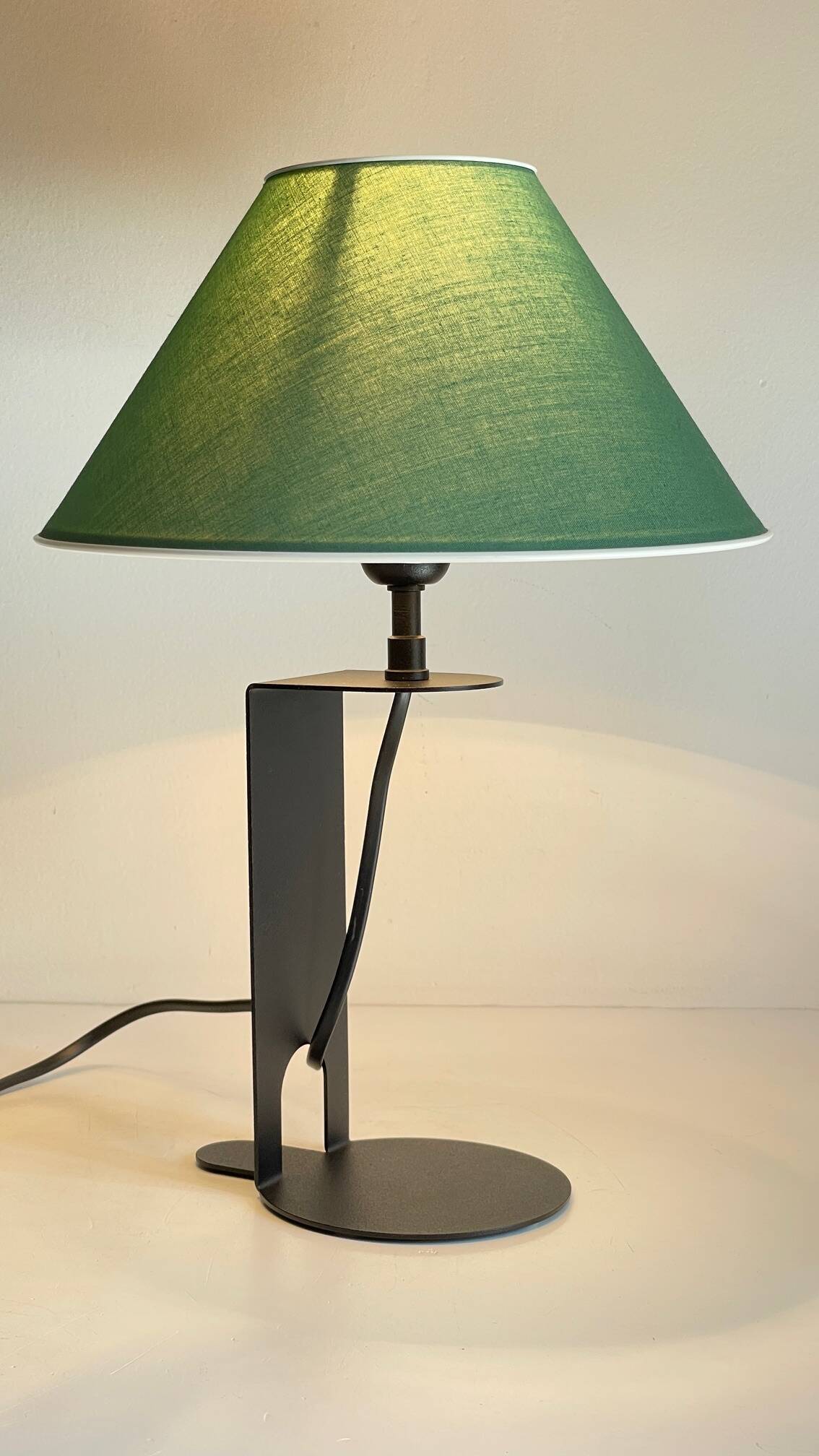 Steel and fabric lamp by madura