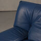 Nicoletti Salotti post-modern leather armchair, Italy 1980s