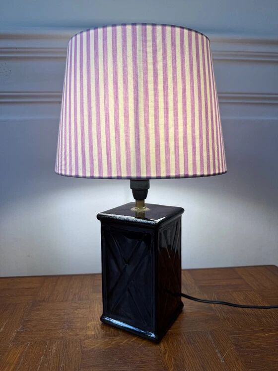 Black ceramic base design lamp