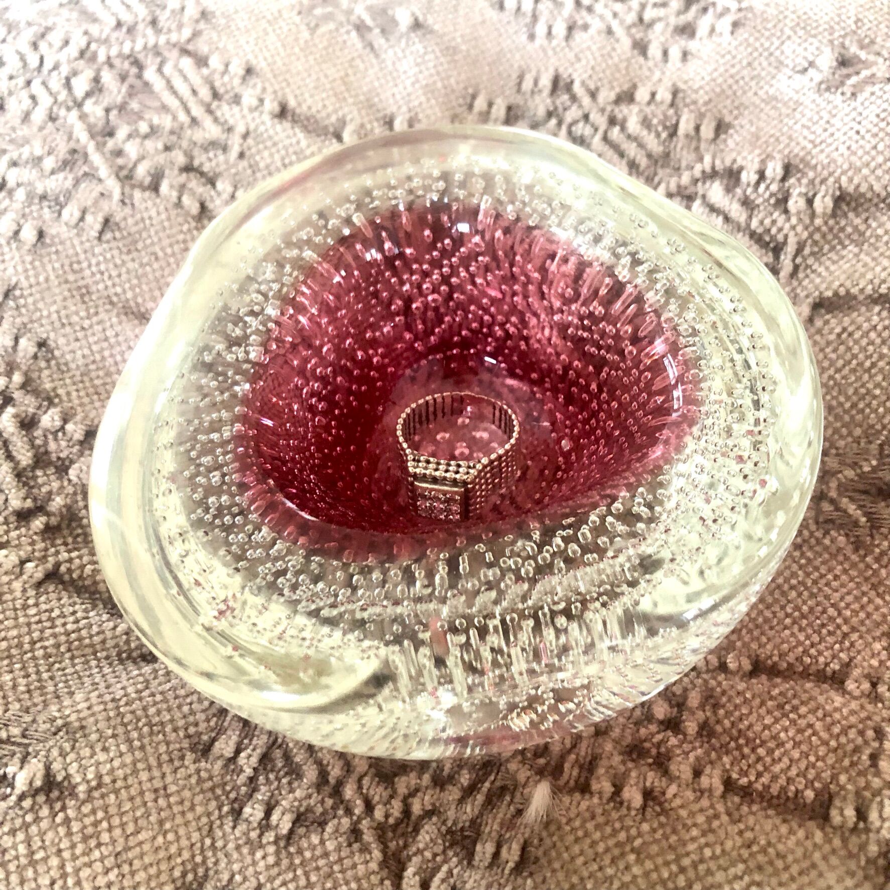 Murano glass ashtray