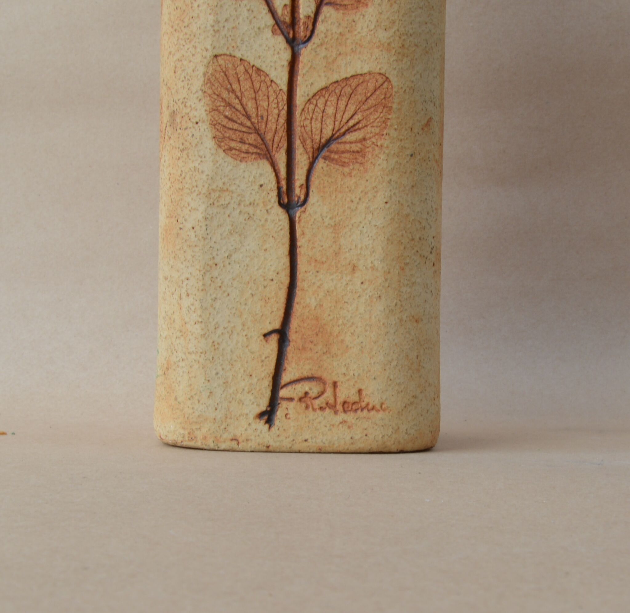 Vase with decoration of ferns Raymonde Leduc