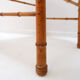 Vintage organic style chair in faux bamboo and caning - 1960s
