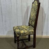 Set of 6 louis xiii beech chairs from the 1950s