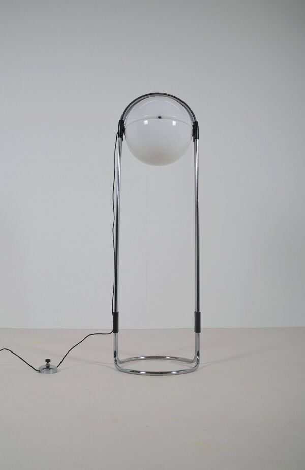 Lampe sur pied en grains de café rare par André Ricard pour Metalarte, années 1970.