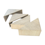 Table living room travertine butterfly marked rock bobois