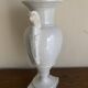XXL white lion head neo-classical amphora vase from the Empire Consulate.