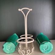 Oiler vintage vinegar 1950 ceramic and perforated metal