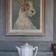 Art Deco porcelain teapot, porcelain coffee pot, kitchen