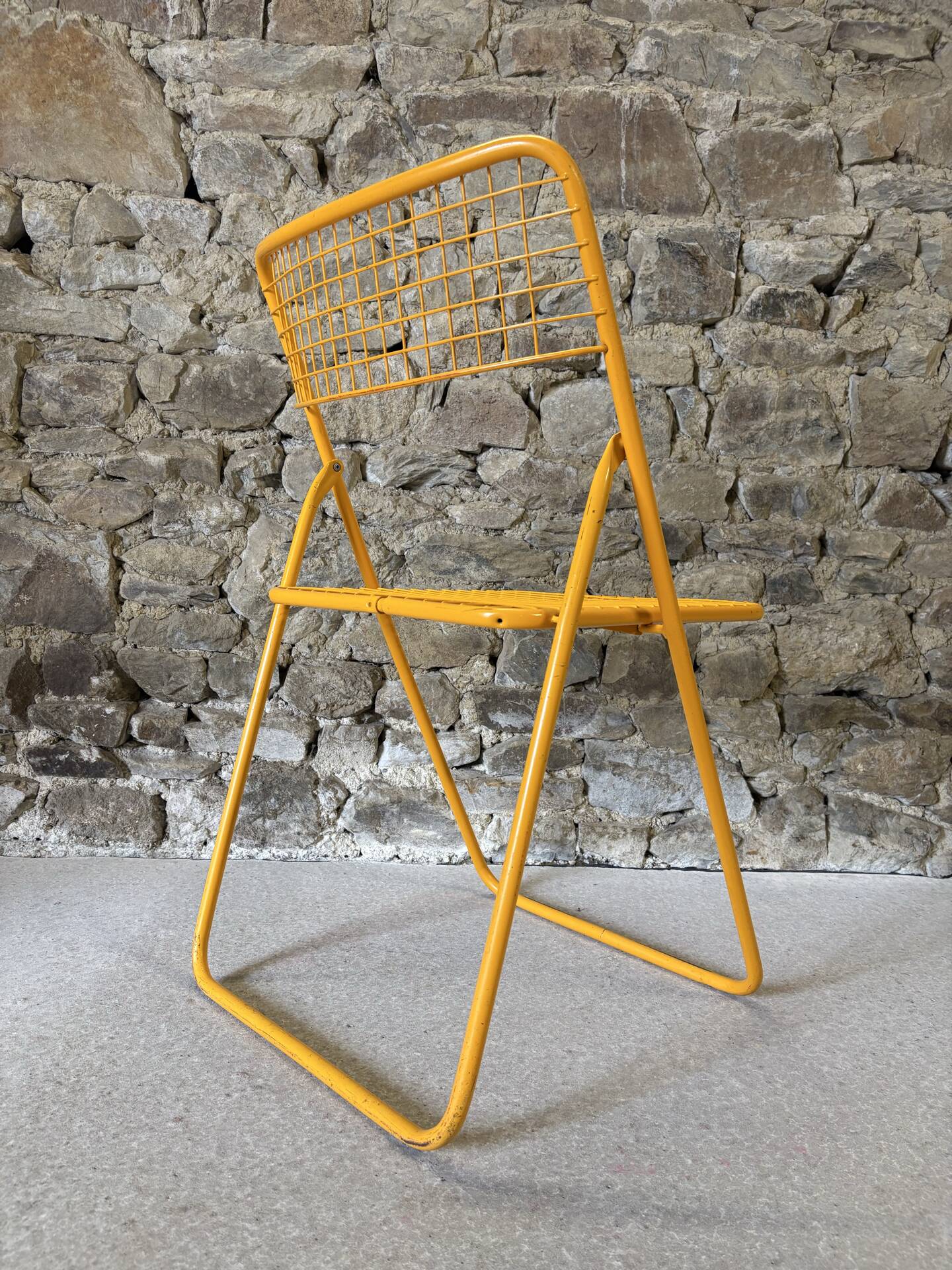 Metal folding chair Ted Net by N. Gammelgaard for IKEA, 1980