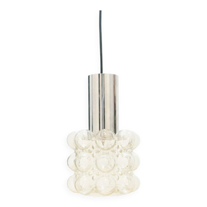 Lustre/Pendule en verre - 1960