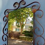 Wrought iron mirror 1960 117x46cm