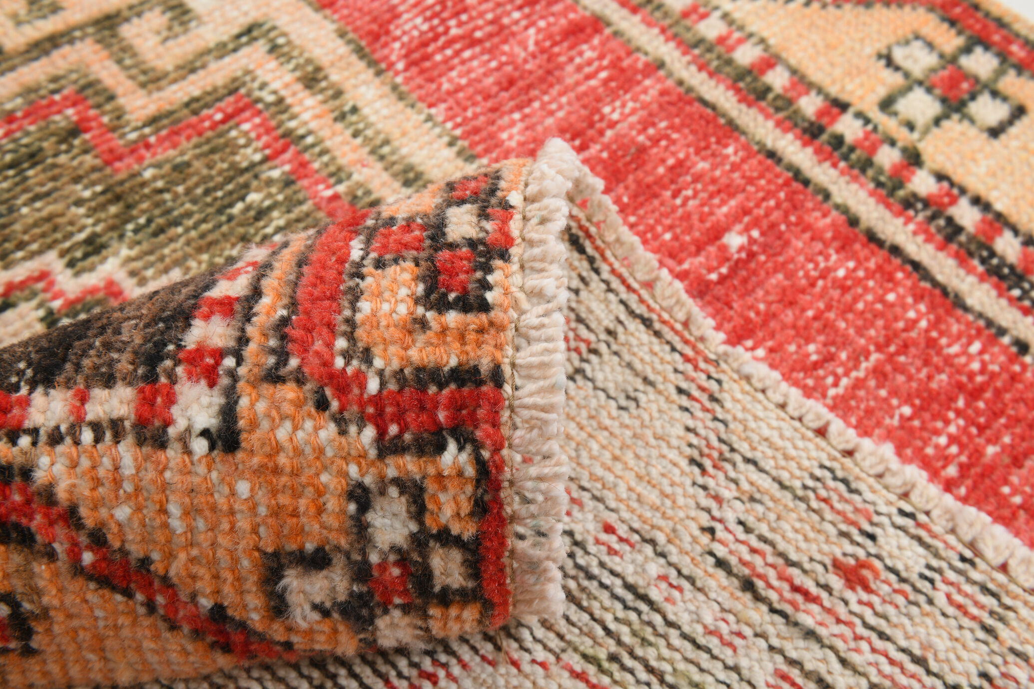 3x10 oriental geometric vintage runner rug,102x323cm