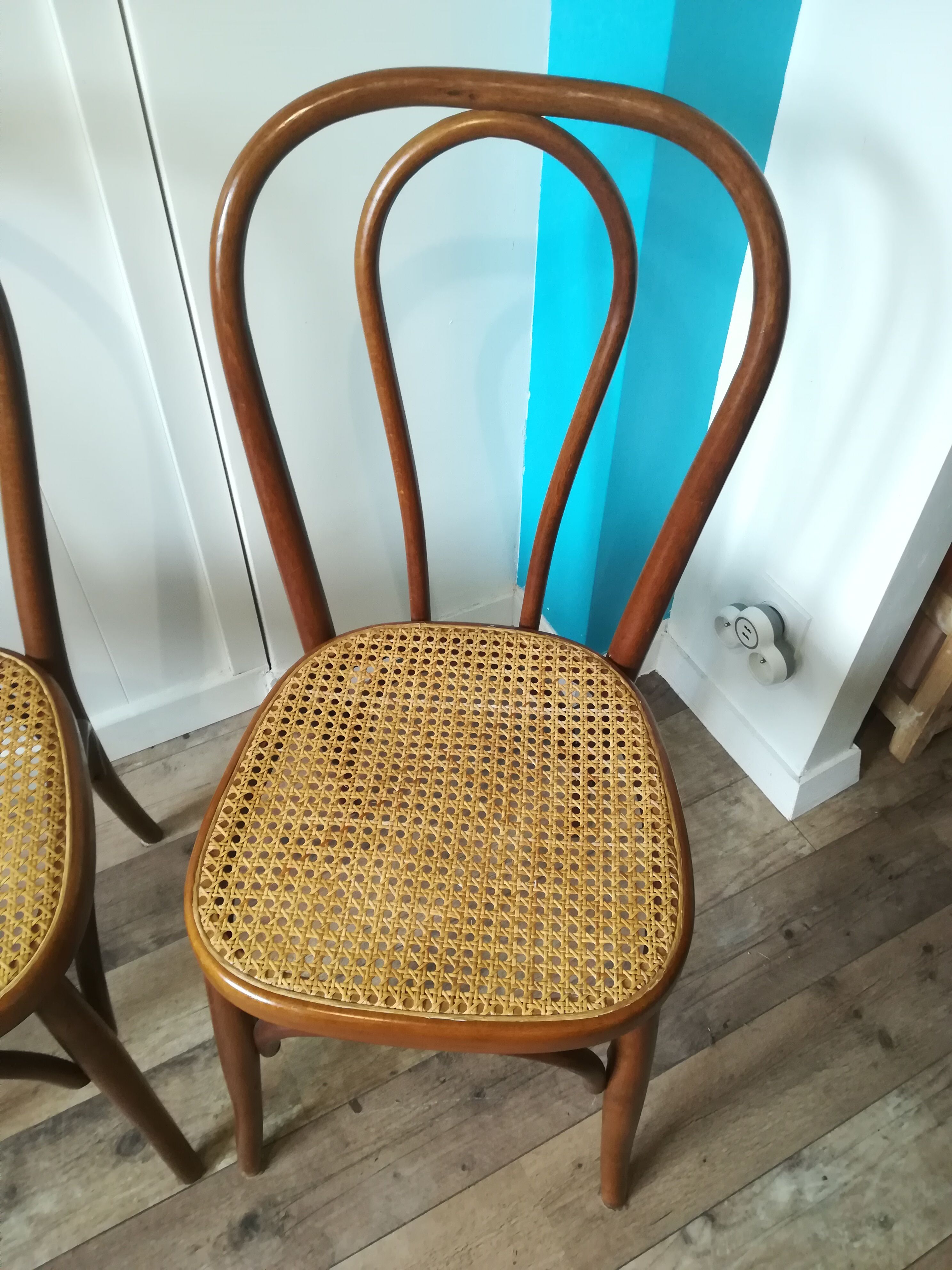 Two bistro chairs