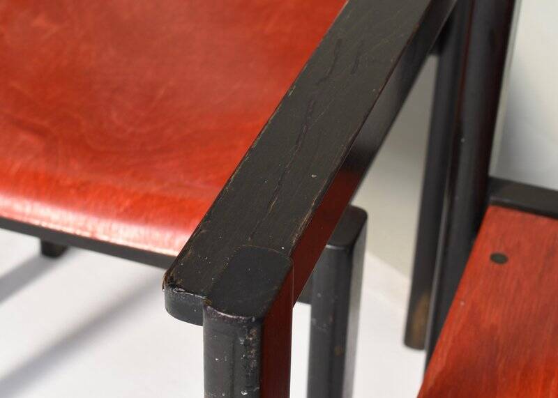 Italian postmodern stacking chairs in Sottsass style, Italy, 1970s, set of 14