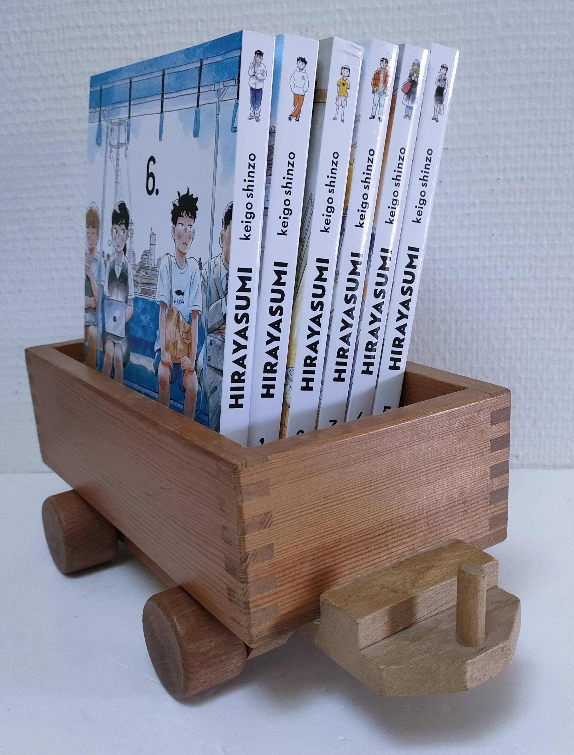 Large wooden train stamped Wog Austria