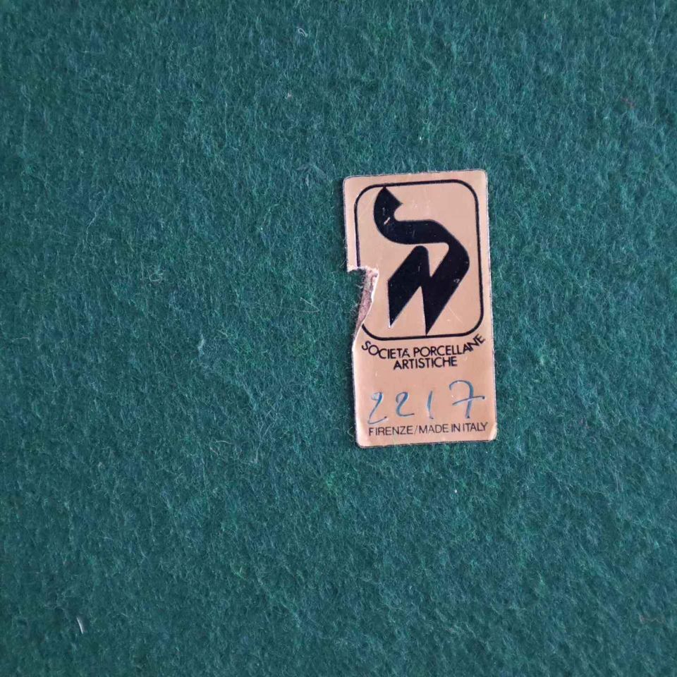 Italian lamp by Societa Porcellane Artistiche Firenze, 1970's.