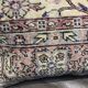 Coussin lombaire délavé vintage avec fleurs 40x60cm