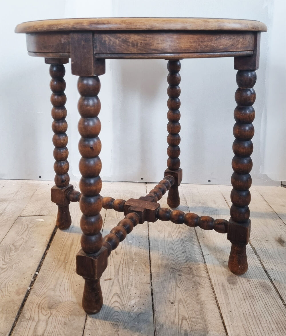 Coil coffee table, console, round, legs