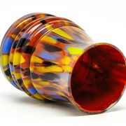 Art Deco Spatterglass vase, glass, Czechoslovakia, 1930s