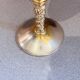 Vintage Falstaff Silver-Plated Wine Glass Goblet, Made in Spain, Ornate Stem Cup
