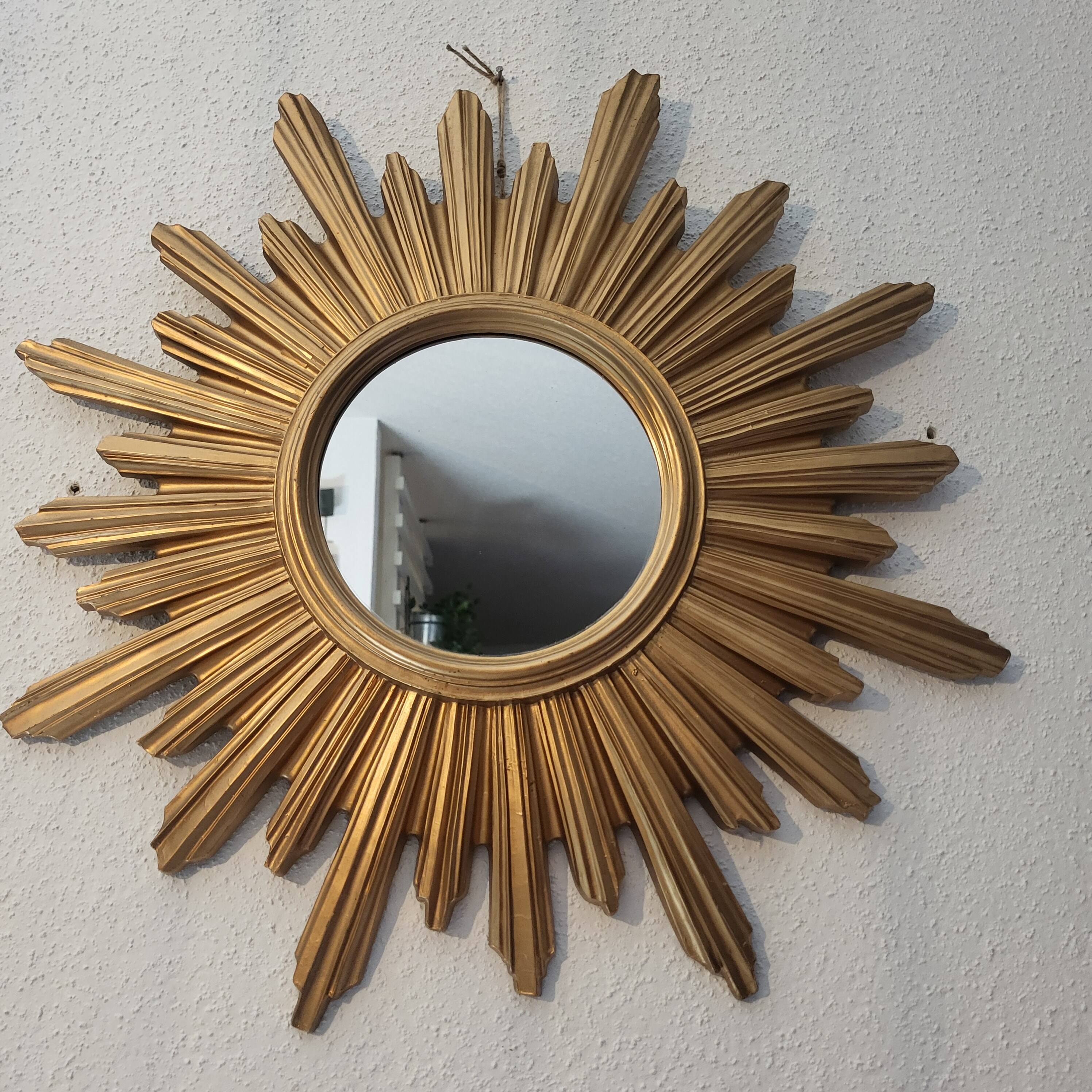 Sun mirror, made in Italy, 1960, 70, vintage