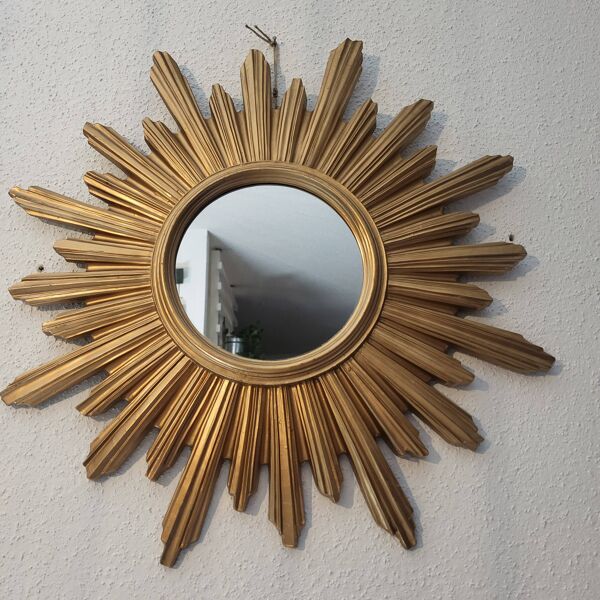 Miroir soleil, made in Italie, 1960, 70, vintage