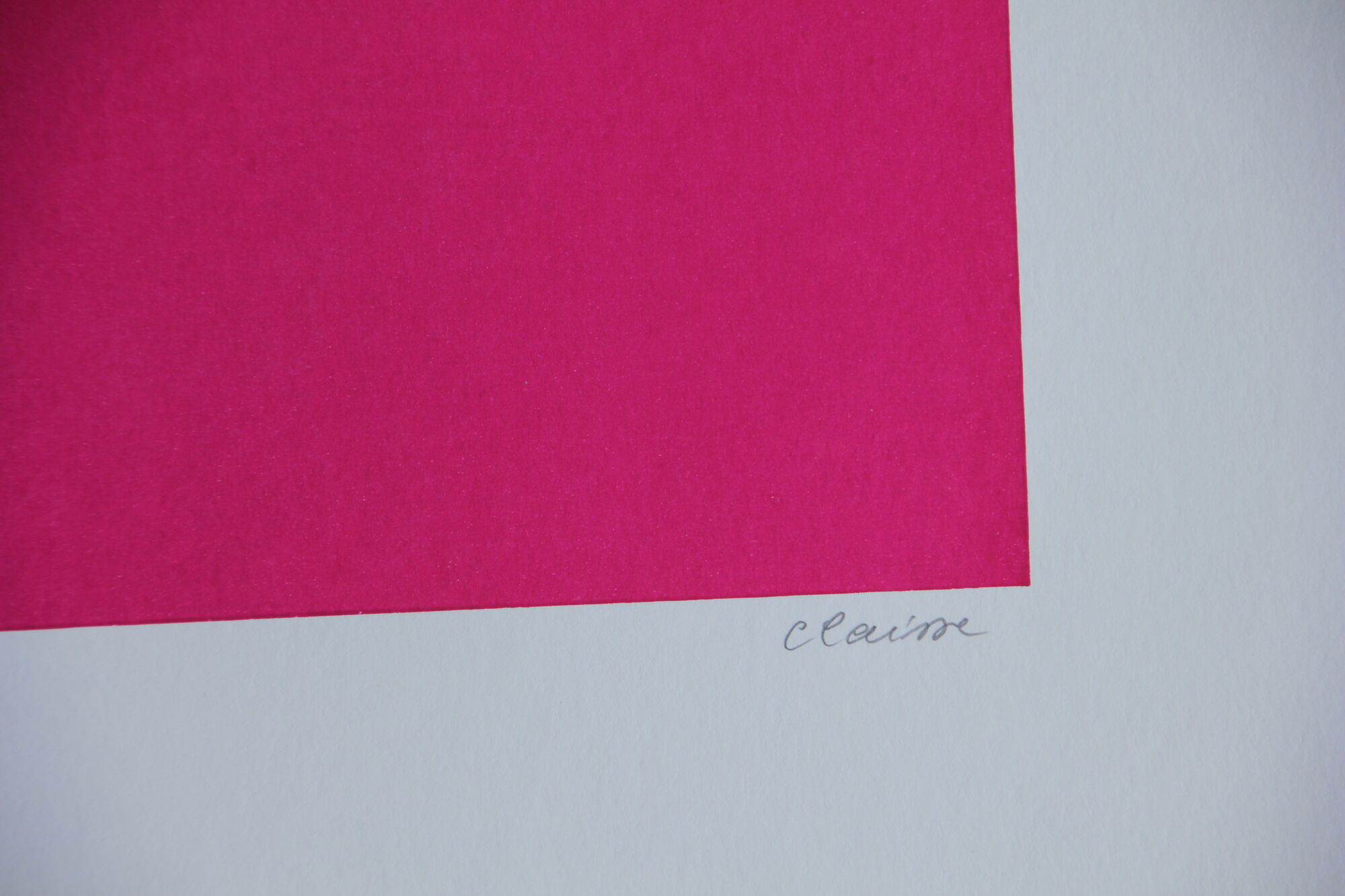 Silkscreen signed op art Claisse geneviève 1967 circles Denise René