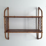 Vintage rattan floor