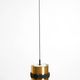 1960s Space Age pendant lamp by Doria, made of copper-anodized aluminum