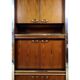 Scandinavian furniture in two modules in stained ash and chromed metal circa 1960