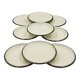 Set of 10 Boch La Louvière Sierra model plates.