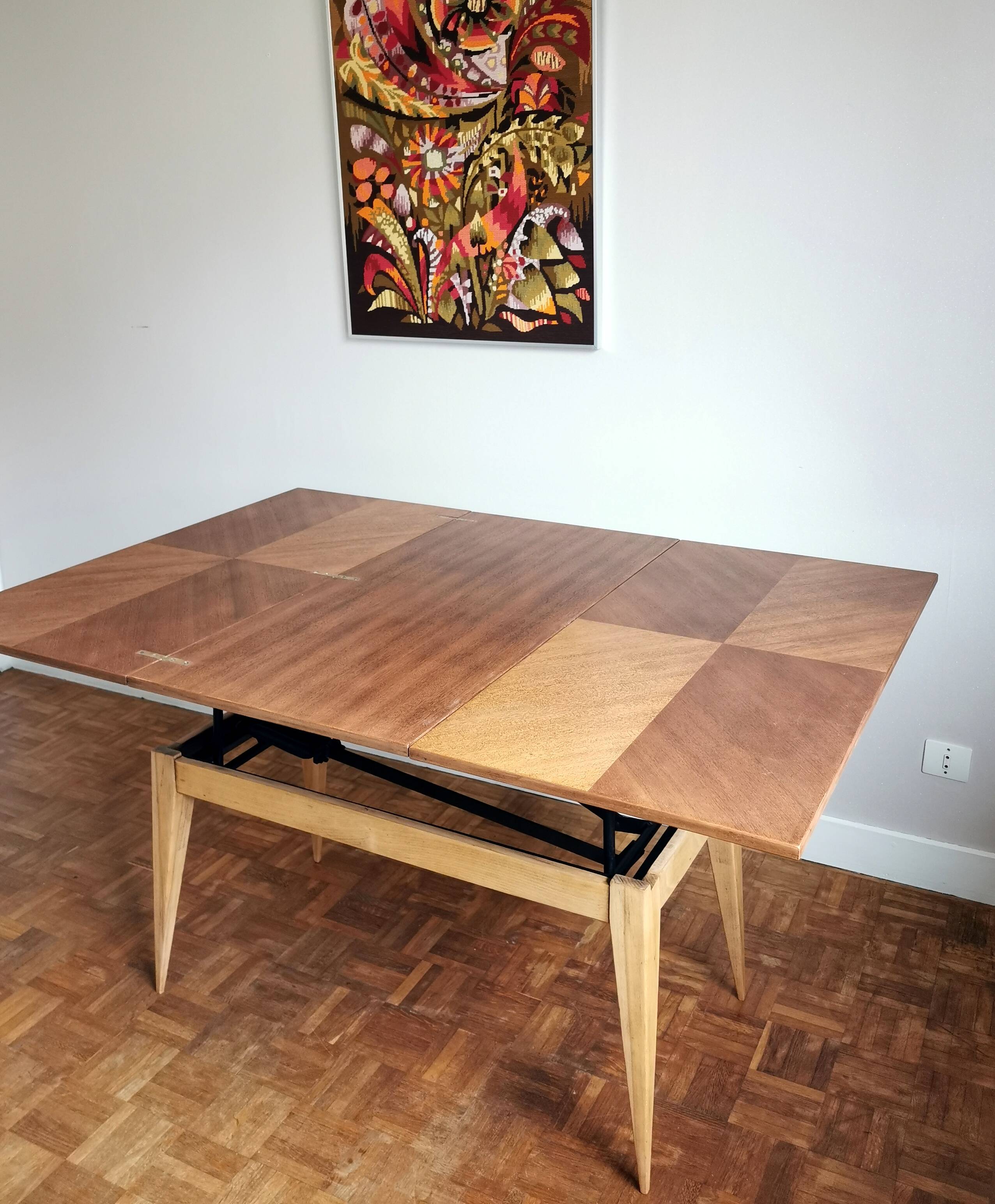 Renovated table with Albert Ducrot system