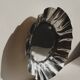 Large folded chrome bowl