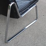 Paire de fauteuils Lange Drabert en cuir 1970