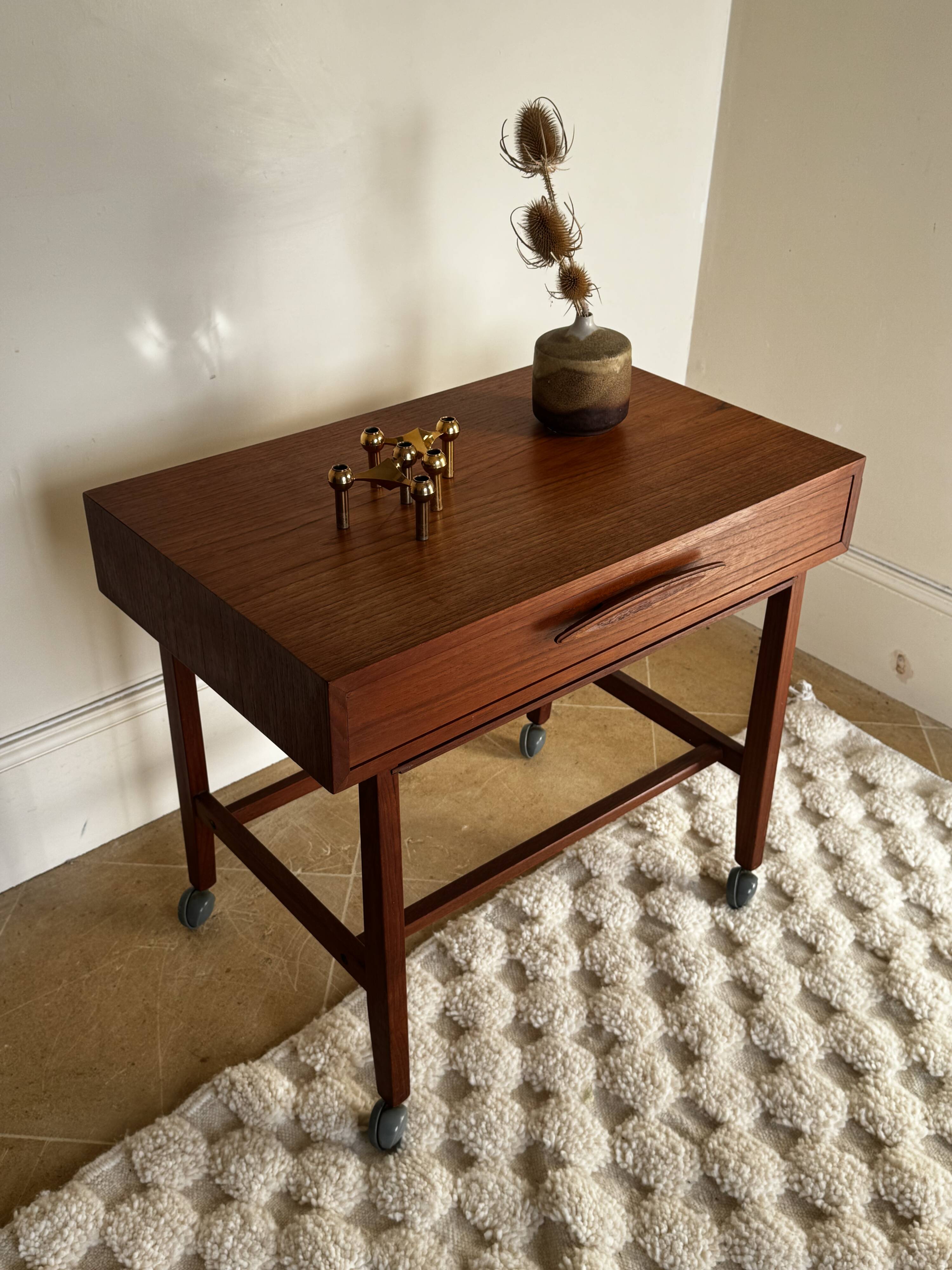 Vintage Scandinavian teak side table from the 1960s "Jytte"