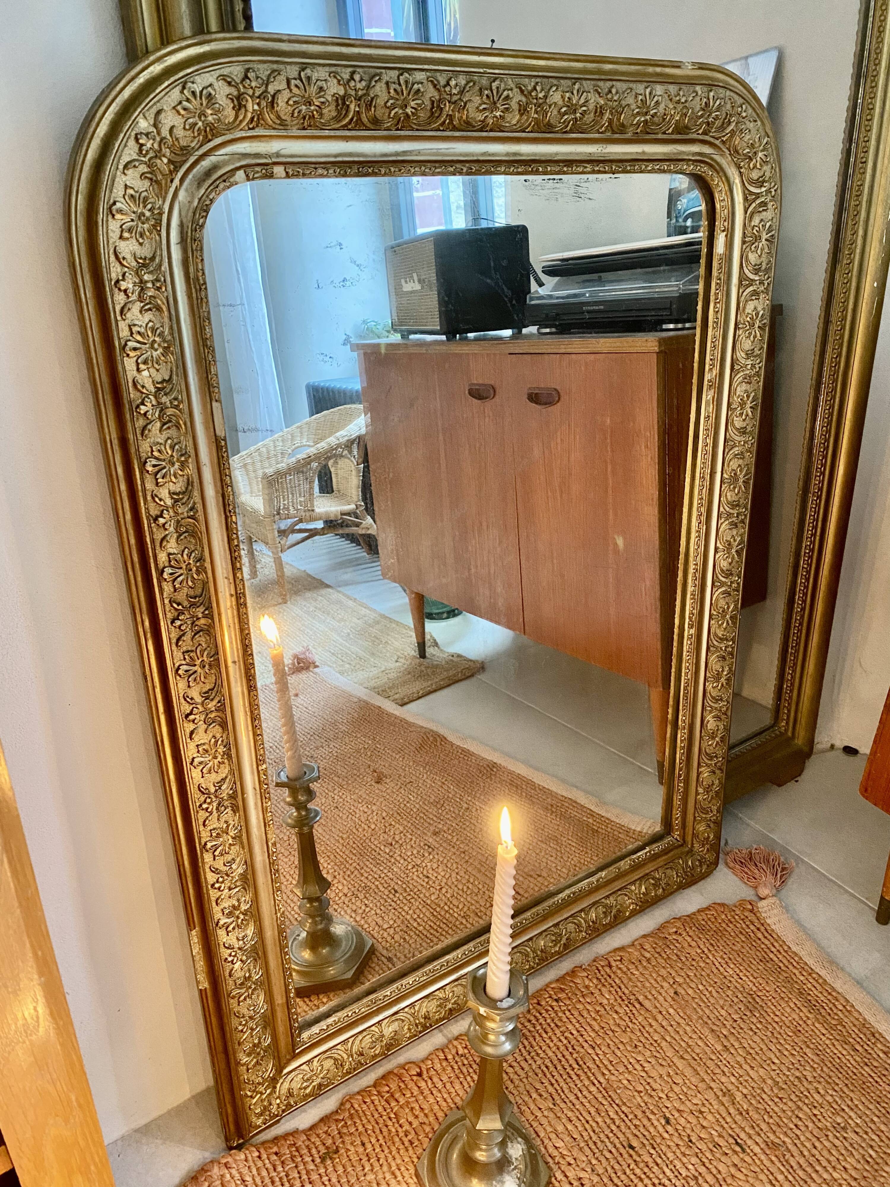 Gilded Louis Philippe mirror
