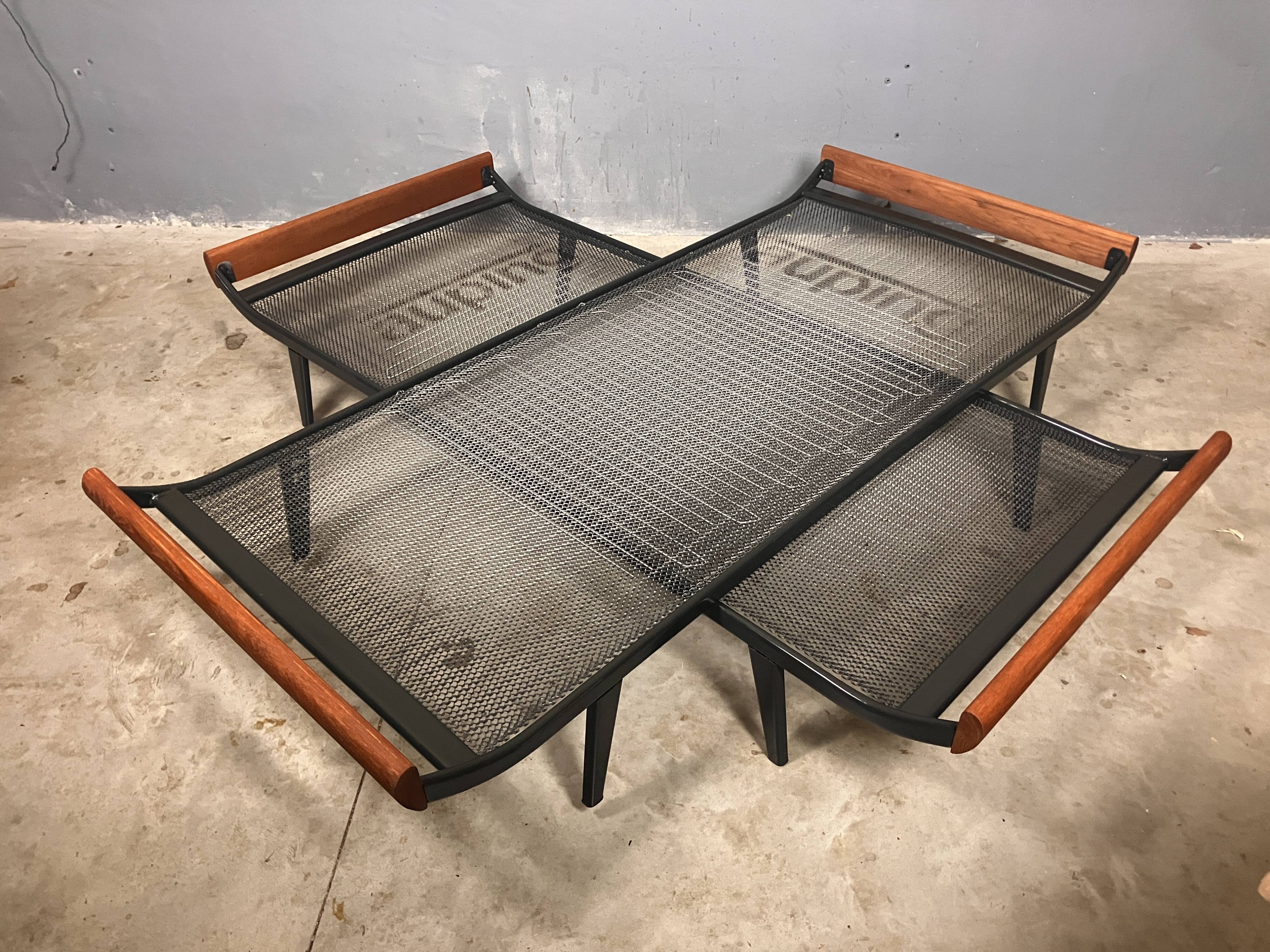 Deux lits de repos vintage Auping Cléopâtre