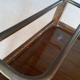 Vintage rolling service (wood, glass and brass)