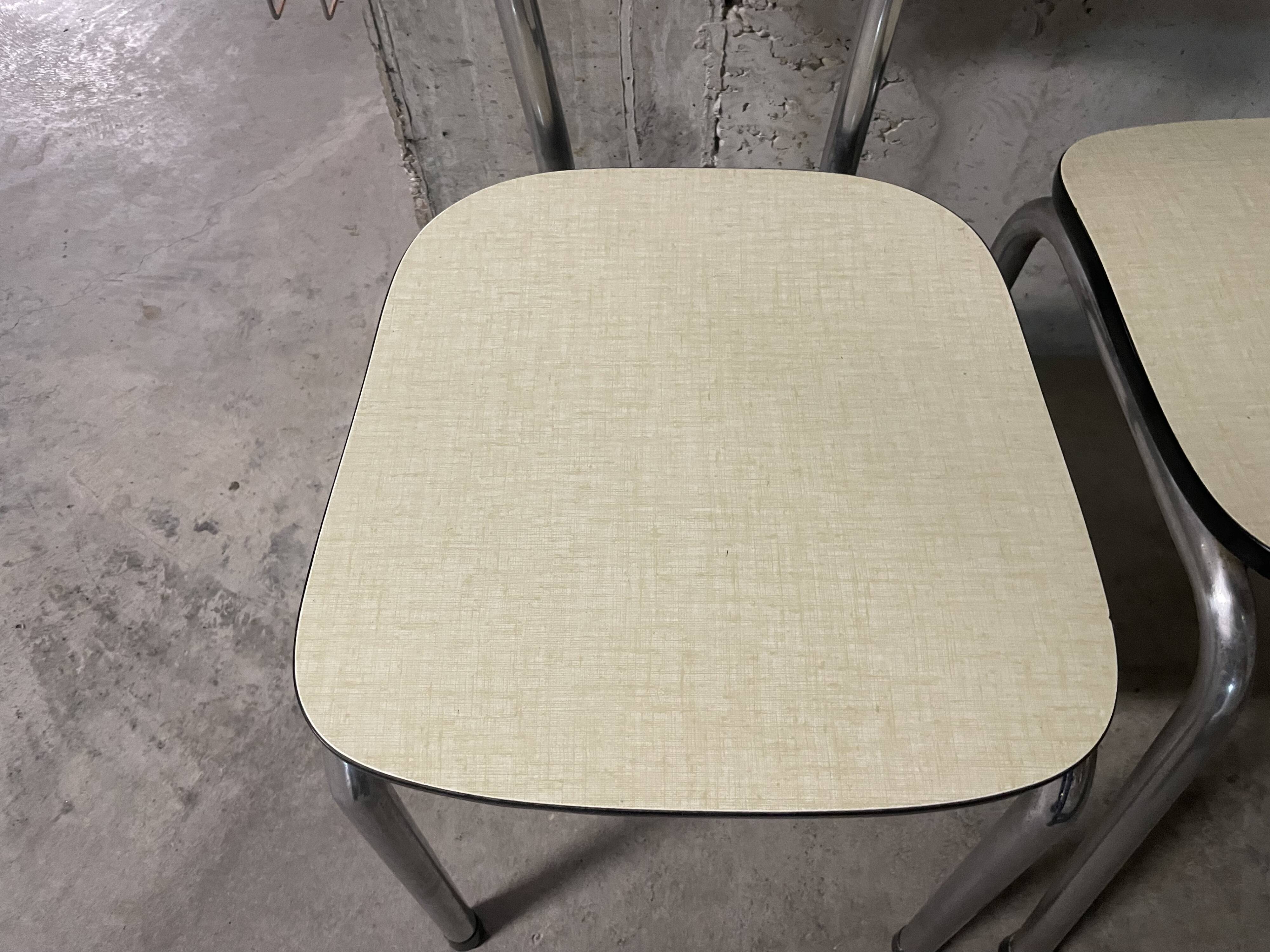 Pair of Formica chairs from the 1960s.